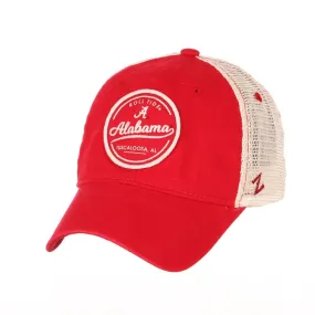 Alabama Crimson Tide Zephyr Red "Lager" Mesh Back Adj. Snapback Relax Hat Cap