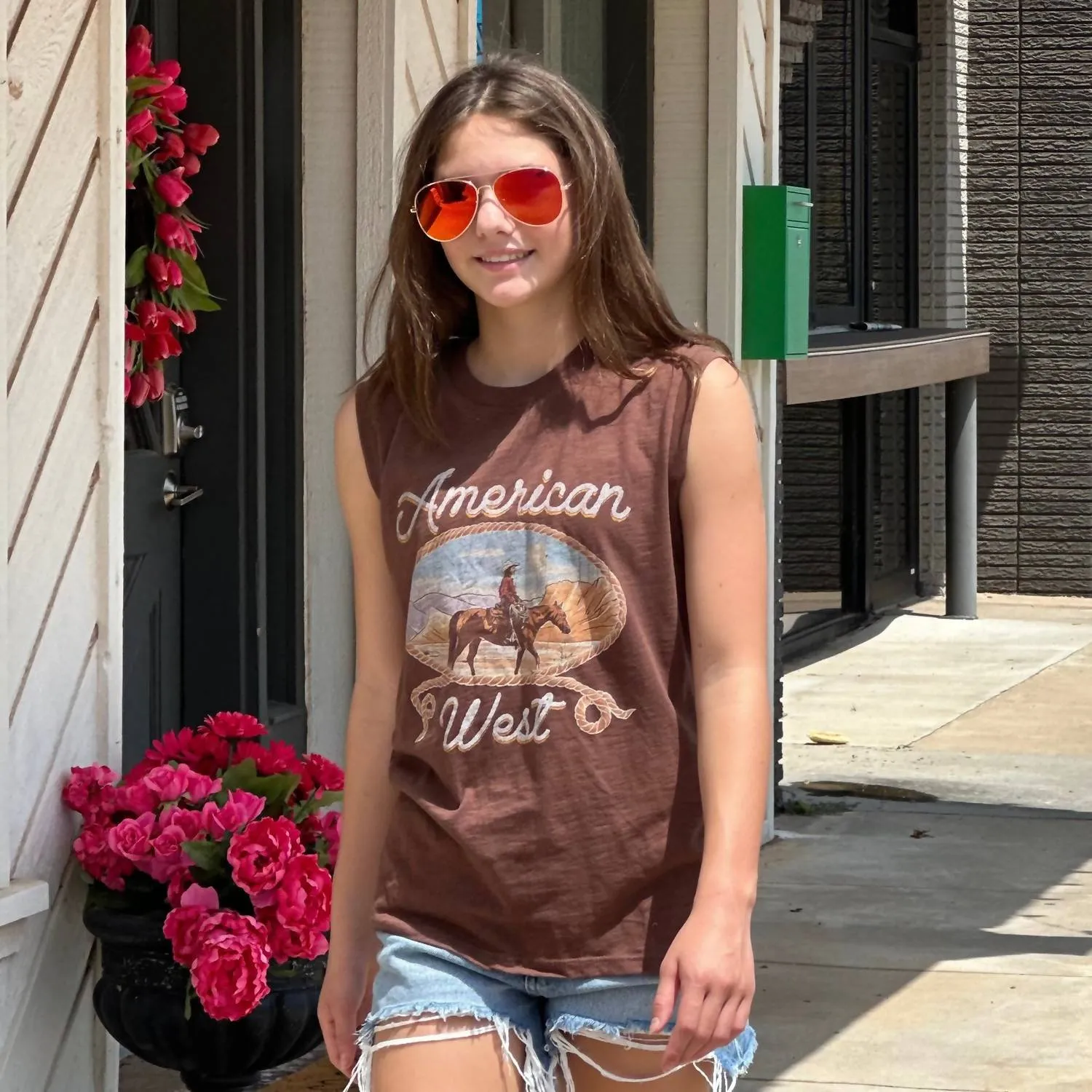 American West Graphic Tank