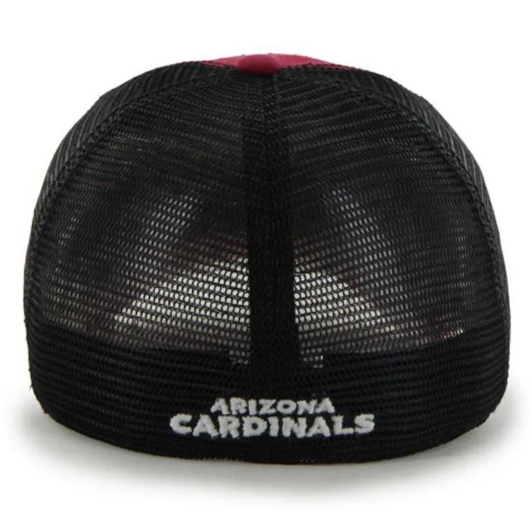 Arizona Cardinals 47 Brand Red Black Taylor Closer Mesh Flexfit Hat Cap