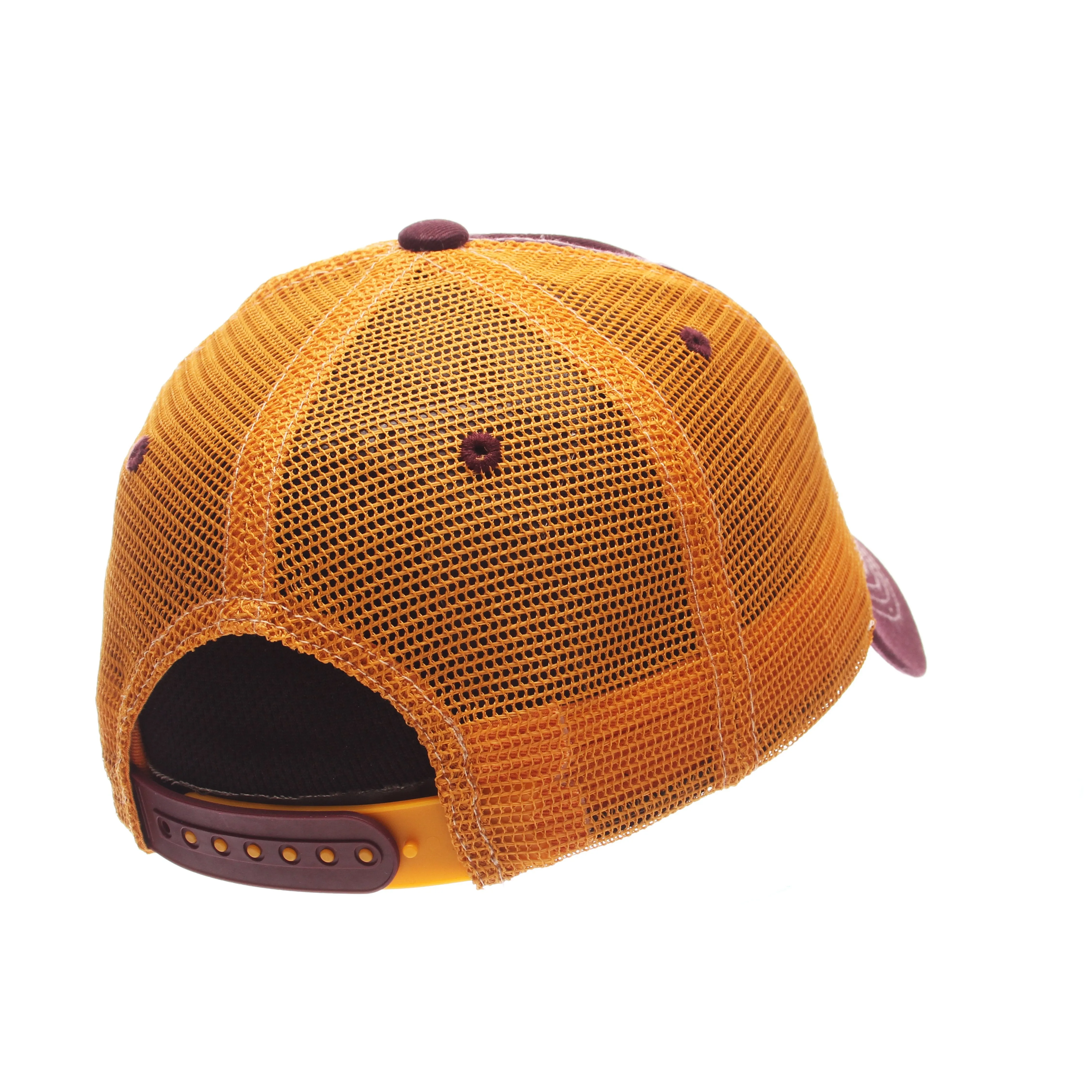 Arizona State Sun Devils Zephyr Maroon Route Style Mesh Back Slouch Adj. Hat Cap