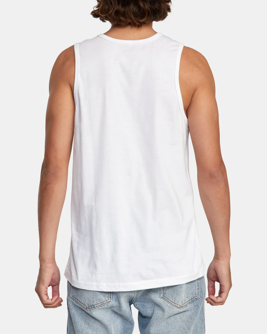 Big Gradient Tank Top - White