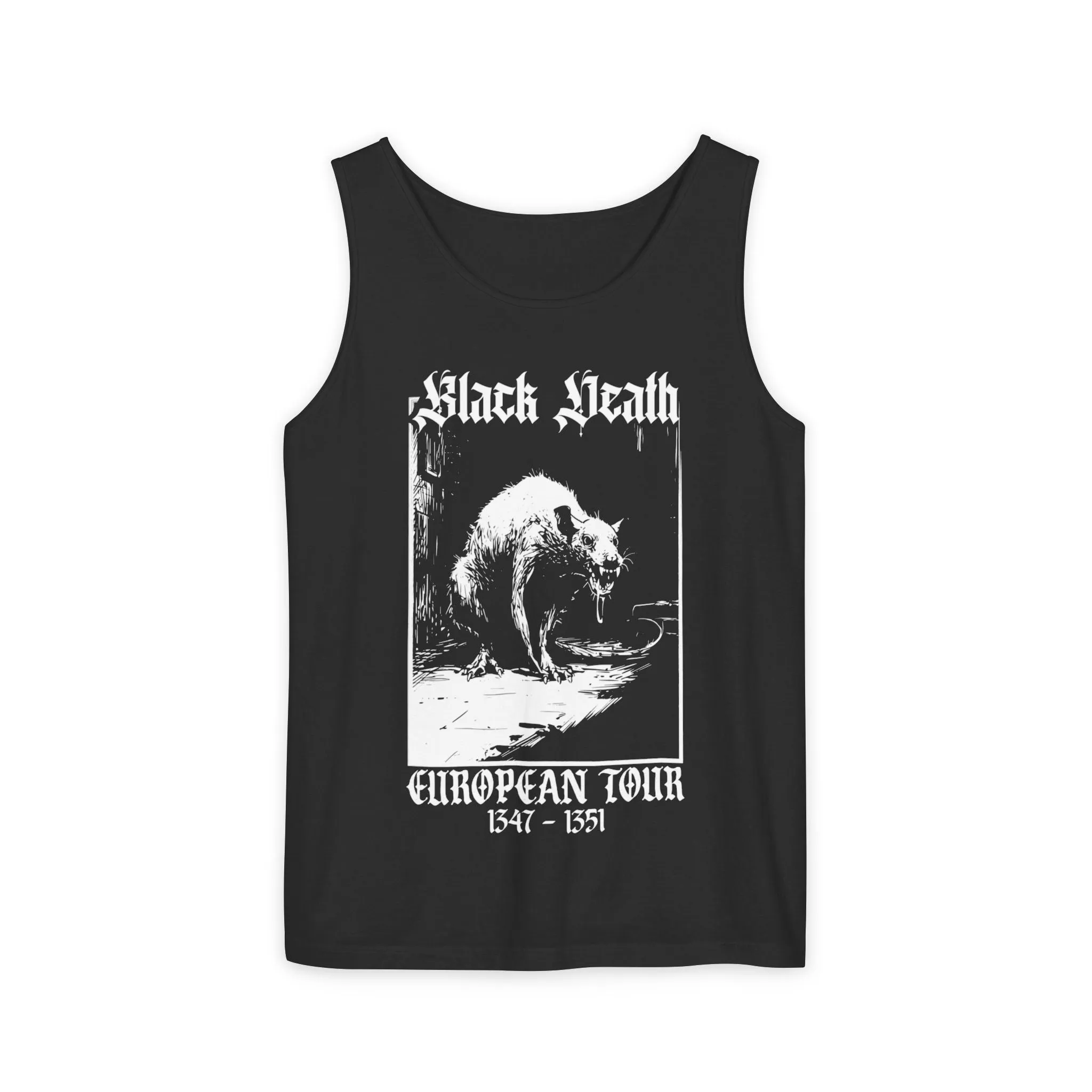 Black Death European Tour Plague Rat Unisex Tank Top