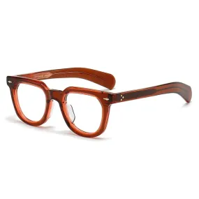 Black Mask Unisex Full Rim Square Acetate Eyeglasses 2447