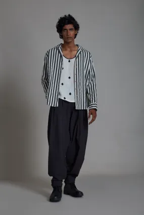 Black Striped Taash Set-3 Pcs