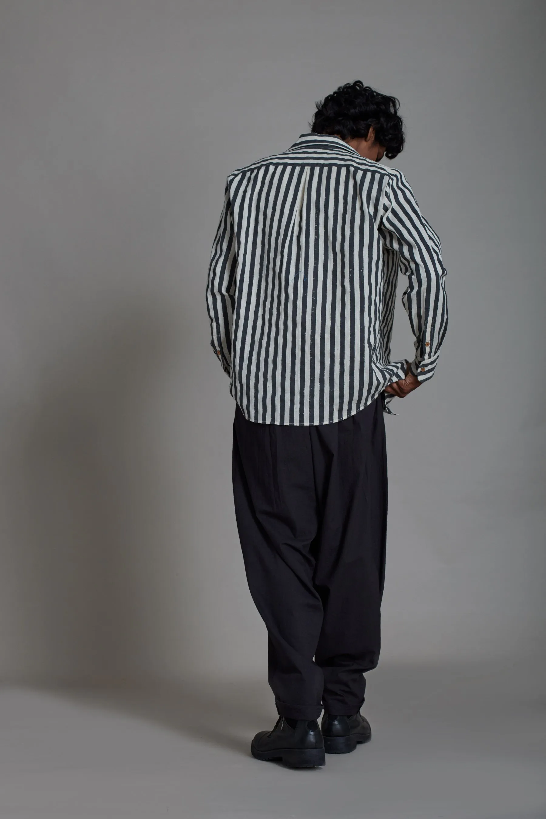 Black Striped Taash Set-3 Pcs