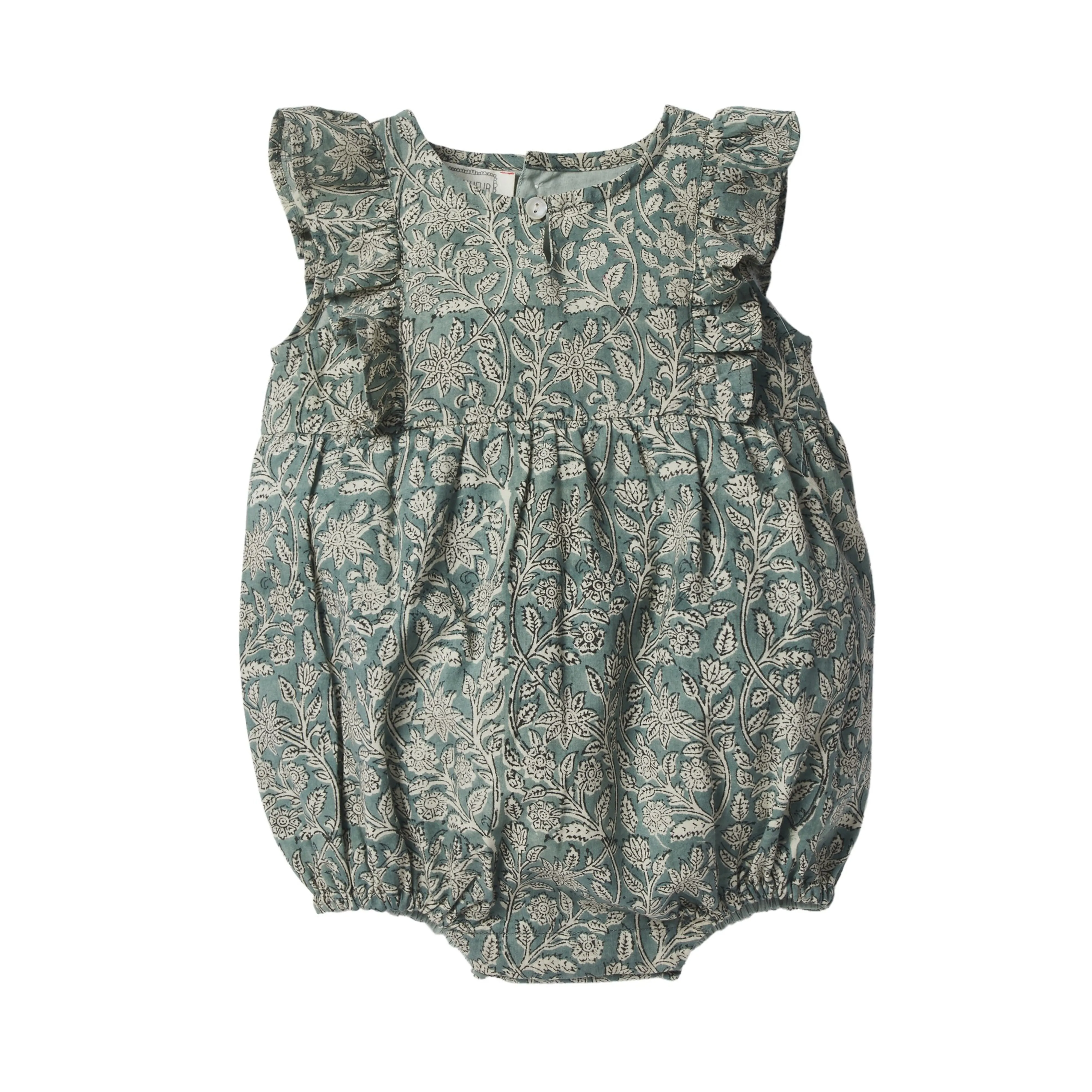 Bonheur du Jour Paris Baby BB Overall Blue Green