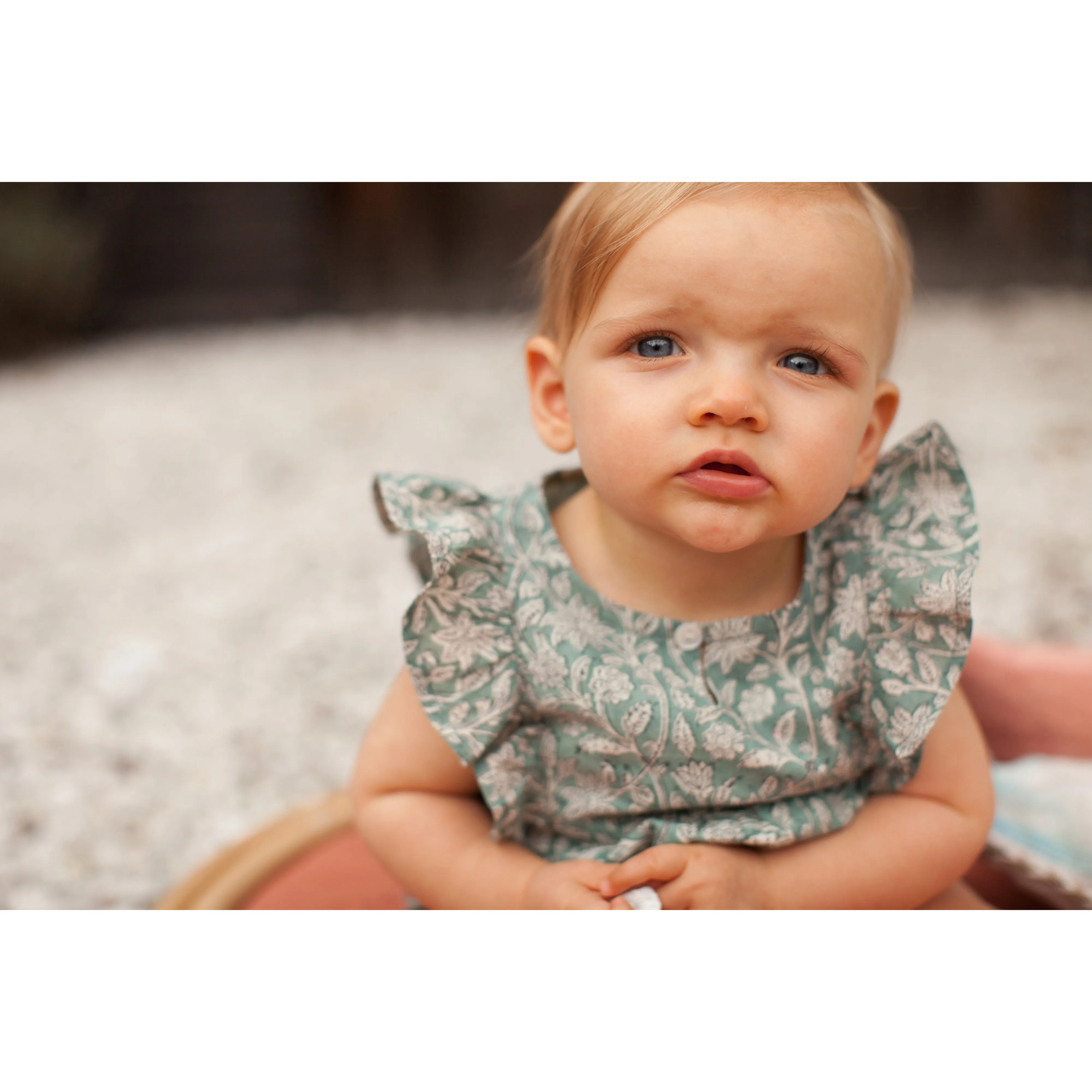 Bonheur du Jour Paris Baby BB Overall Blue Green