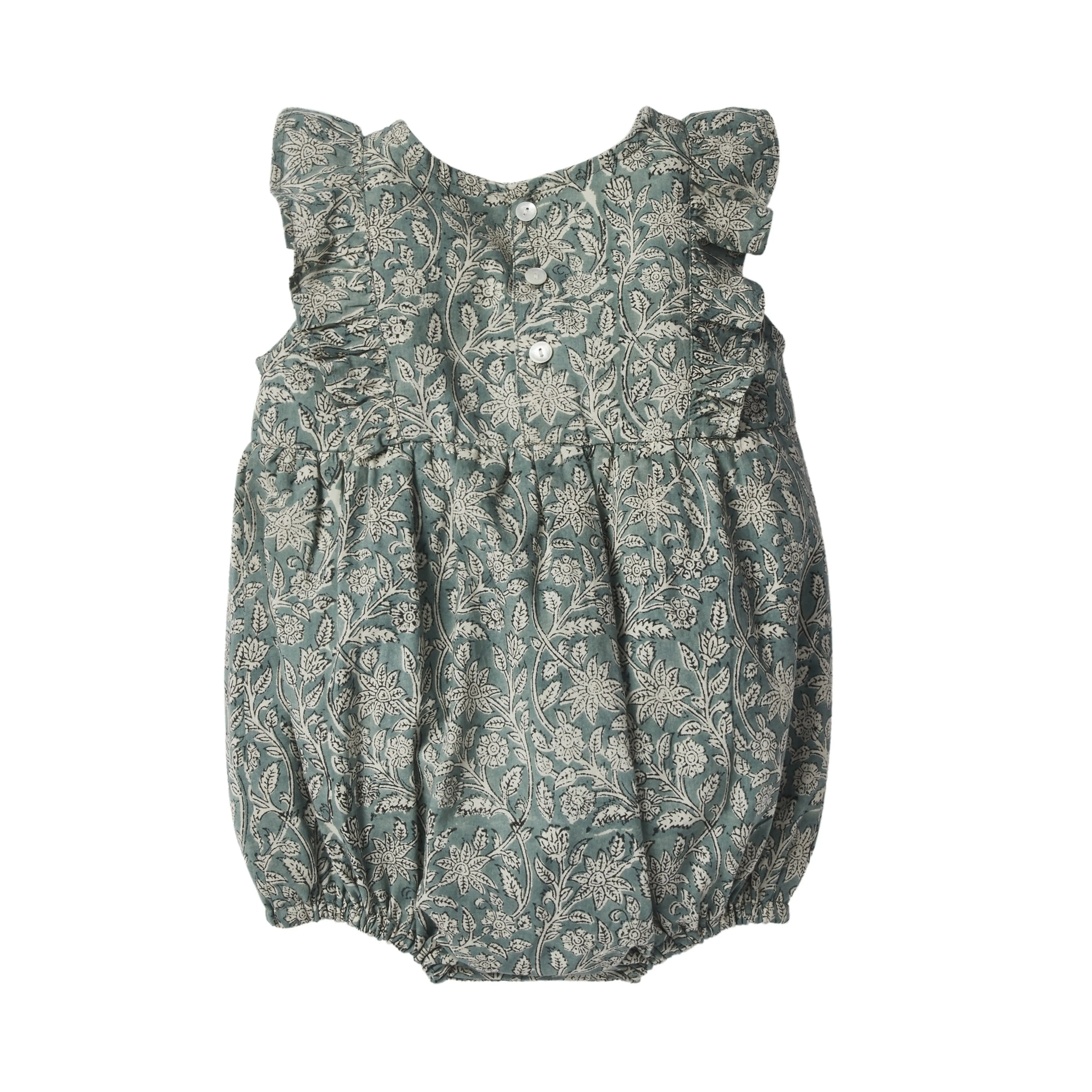Bonheur du Jour Paris Baby BB Overall Blue Green