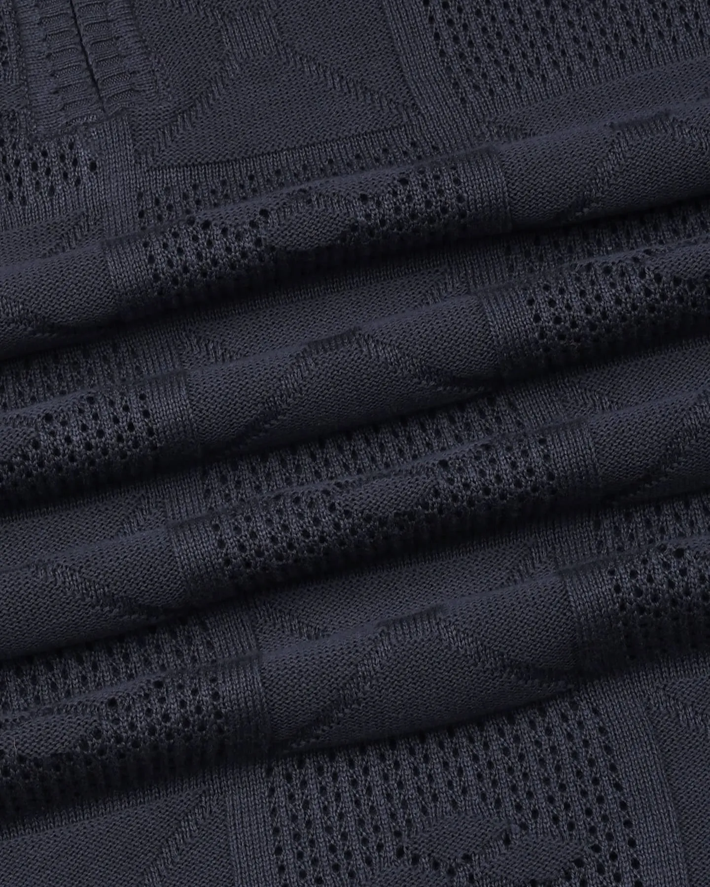Bosstone Gray Knitted Cotton Zipper Polo T-Shirt