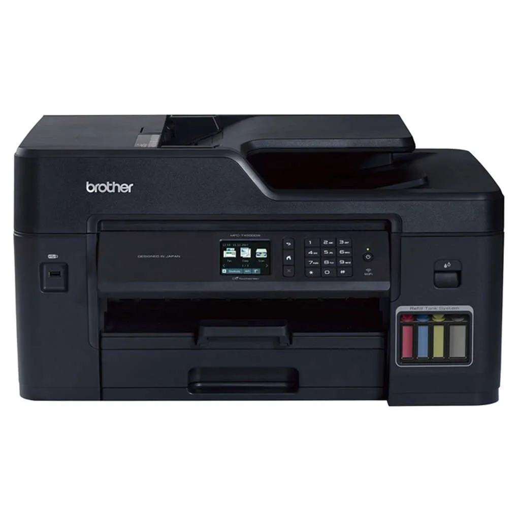 Brother Wireless Duplex All In One Multifunction Ink Tank Printer Refill System A3 MFC-T4500DW