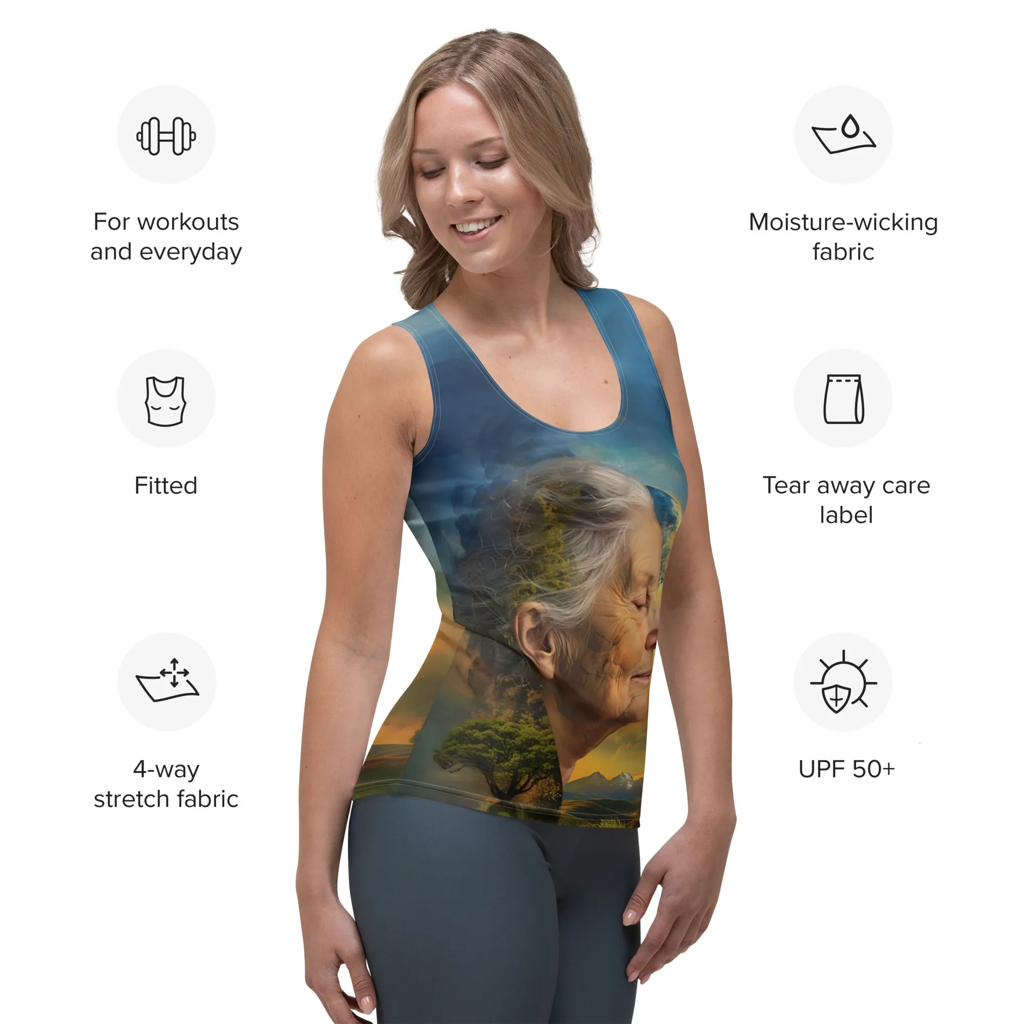 Calm Escape Sublimation Cut & Sew Tank Top