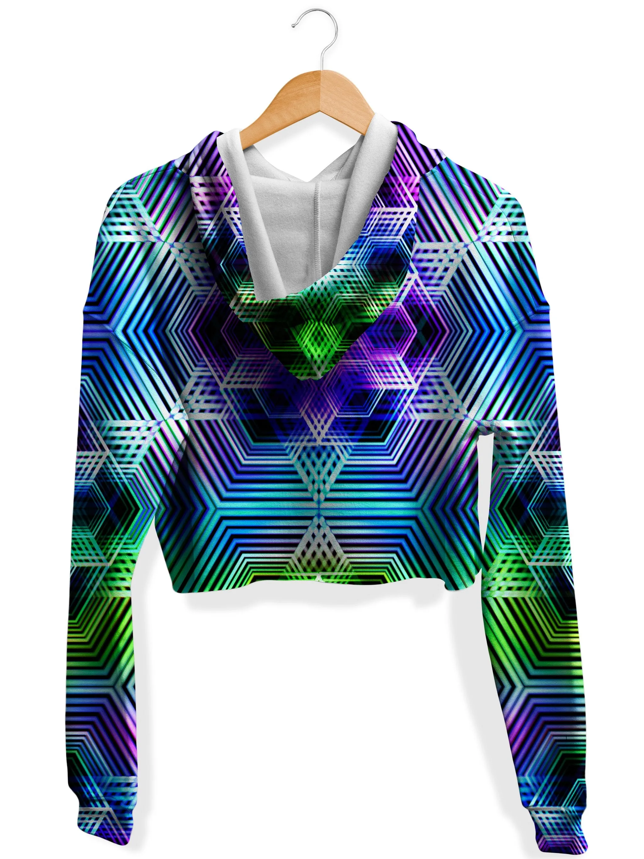 Chakra Flow Fleece Crop Hoodie