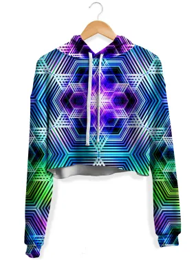 Chakra Flow Fleece Crop Hoodie