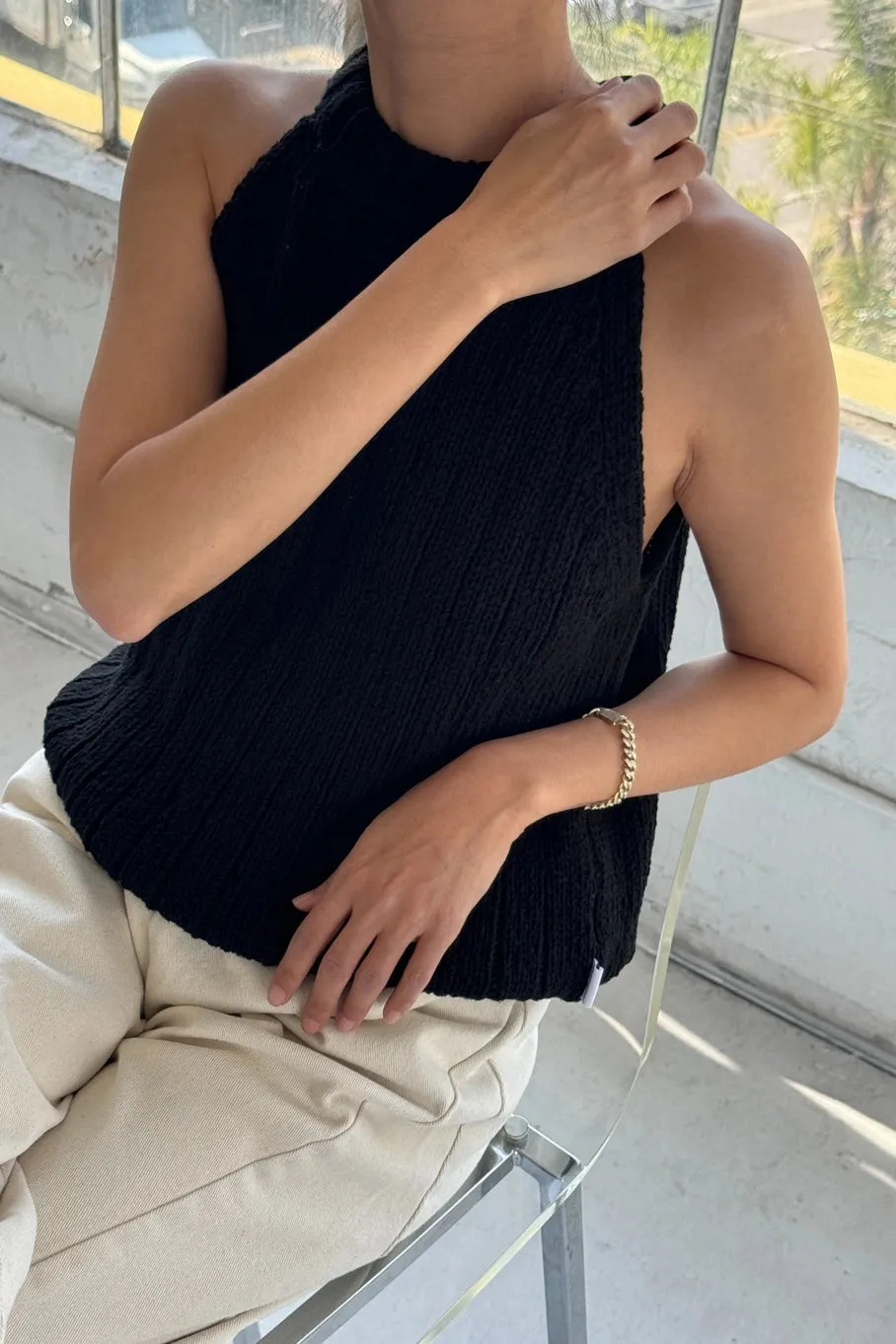 claire cotton sweater tank