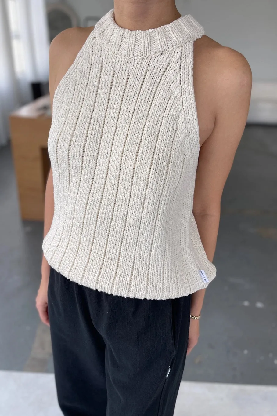 claire cotton sweater tank