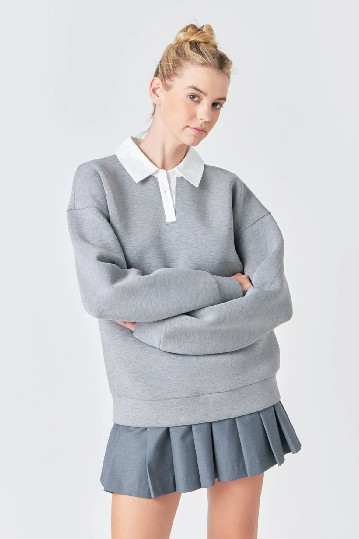 Collared Sweatshirt