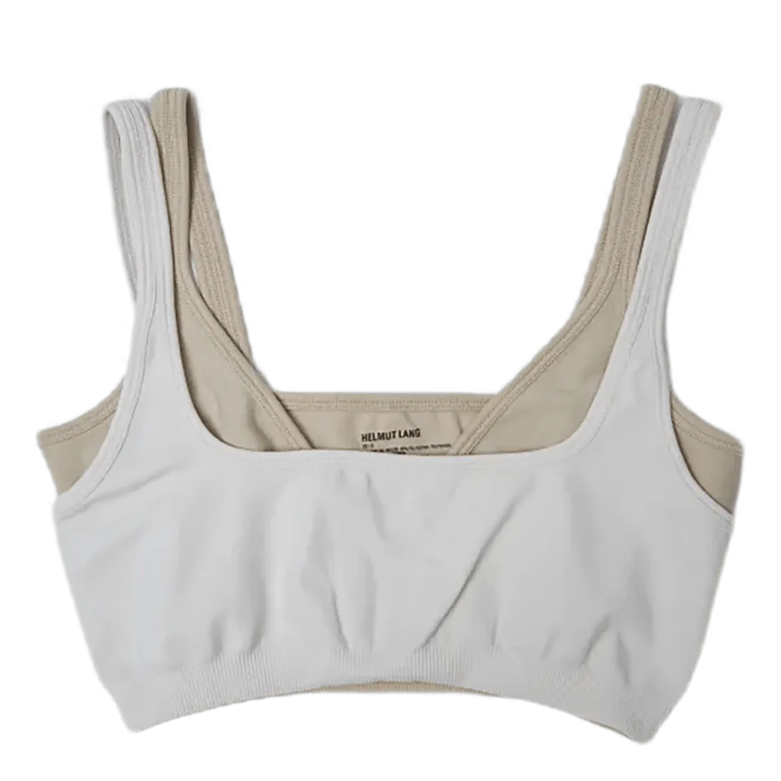 Colorblock Bra.seaml Muslin/sandstorm