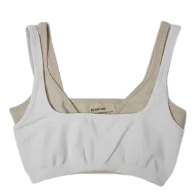 Colorblock Bra.seaml Muslin/sandstorm