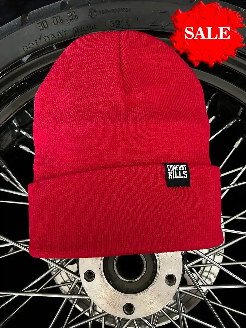 COMFORT KILLS RED BEANIE