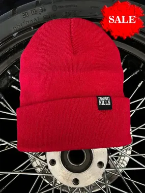 COMFORT KILLS RED BEANIE