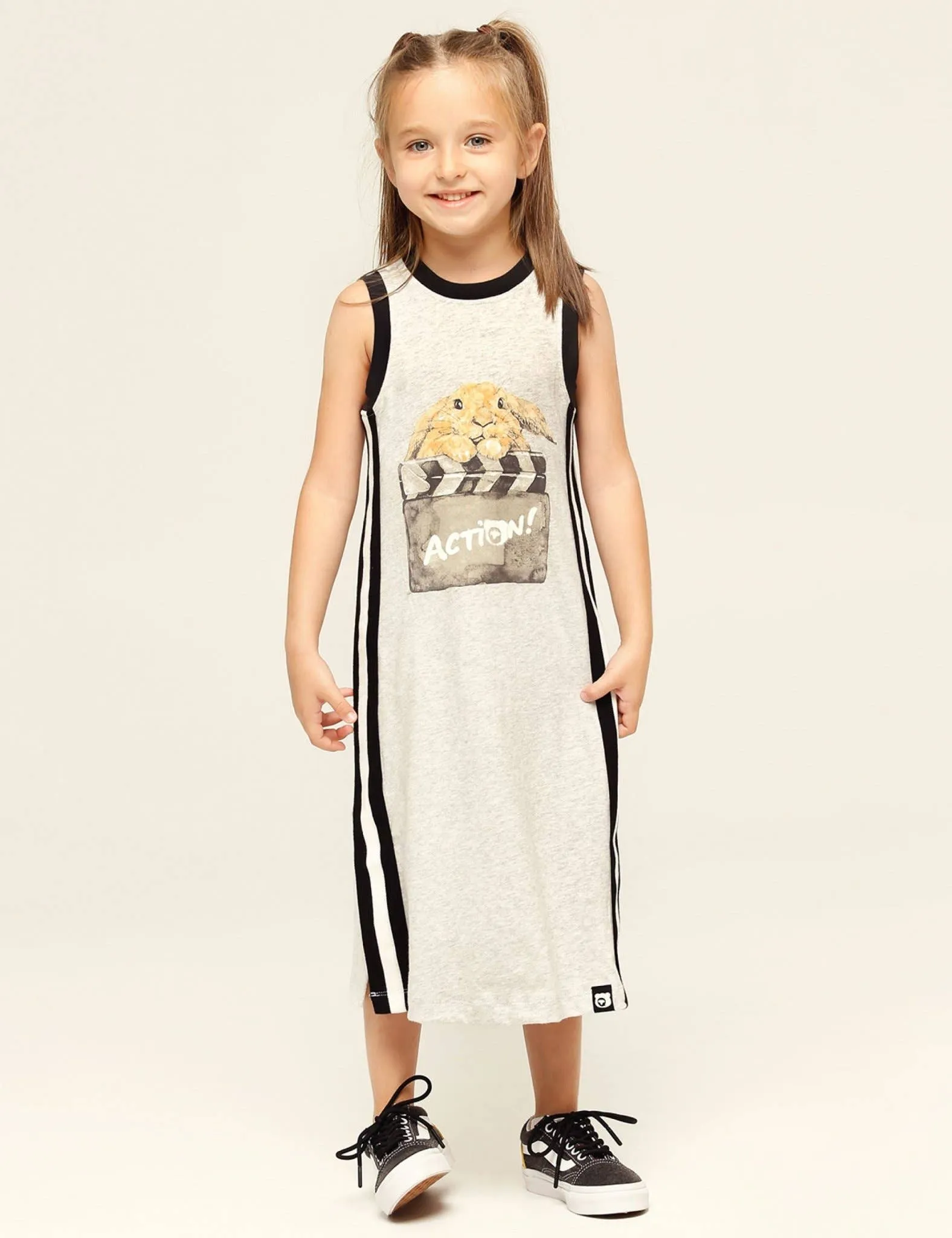 Commons Girls GOTS Organic Cotton Tank Top Midi Dress