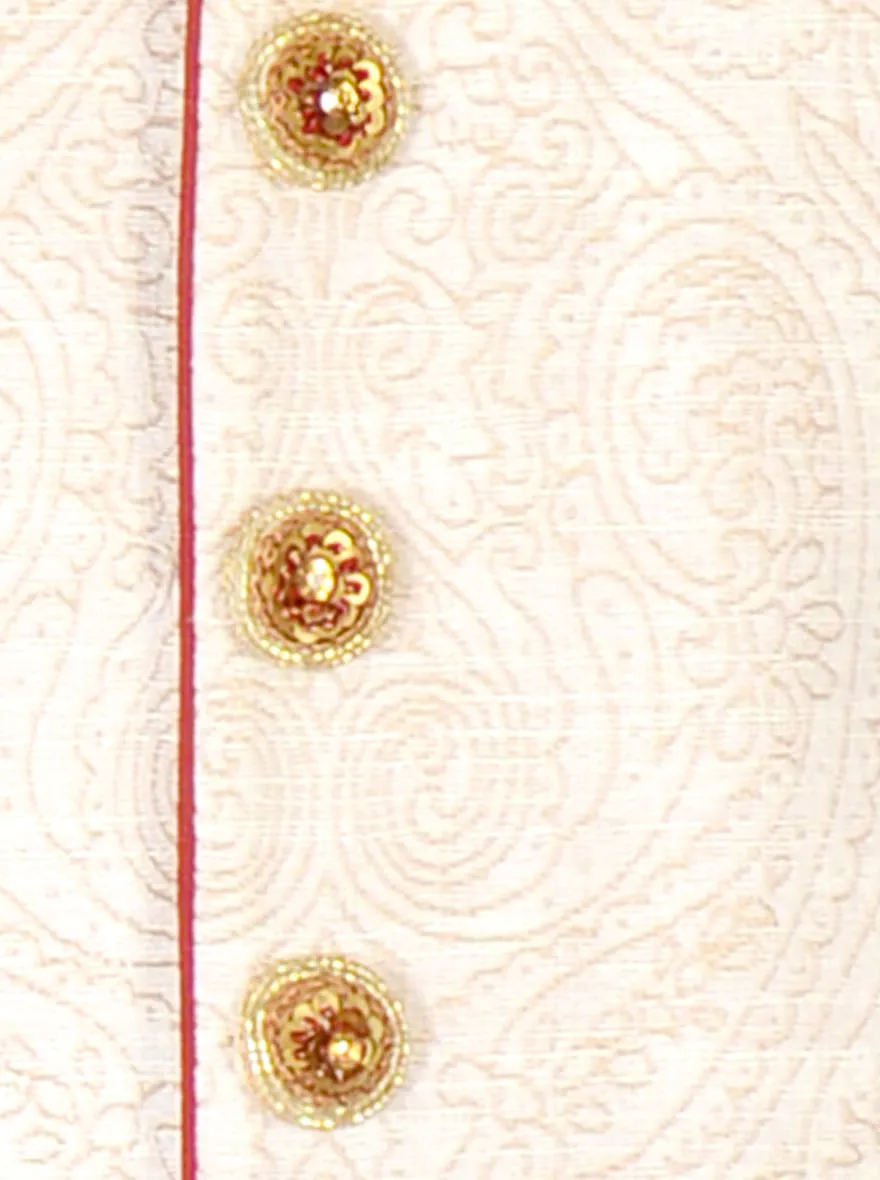 Cream Sherwani | Azania