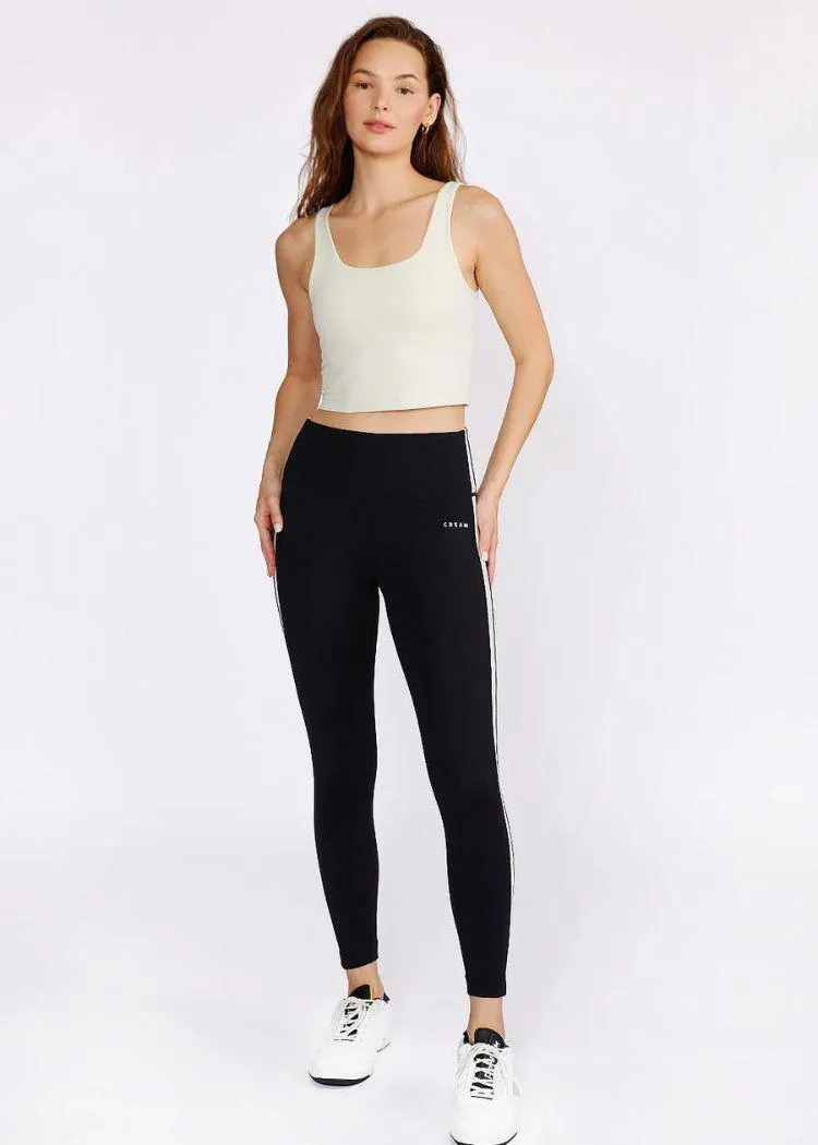 Cream Yoga Ali Bra Tank- Cream
