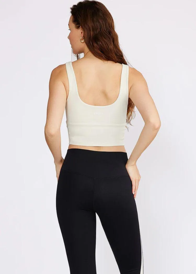Cream Yoga Ali Bra Tank- Cream