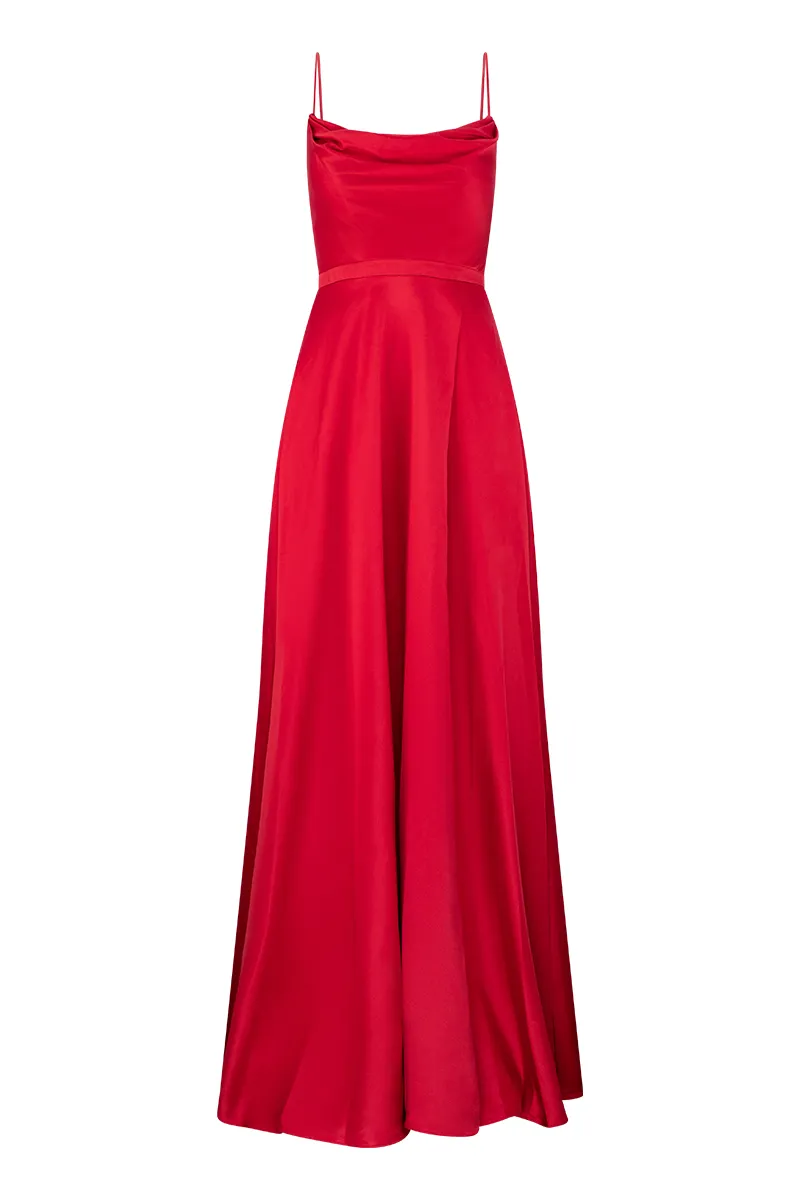 DIAMOND COWL WRAP GOWN B43D11LW