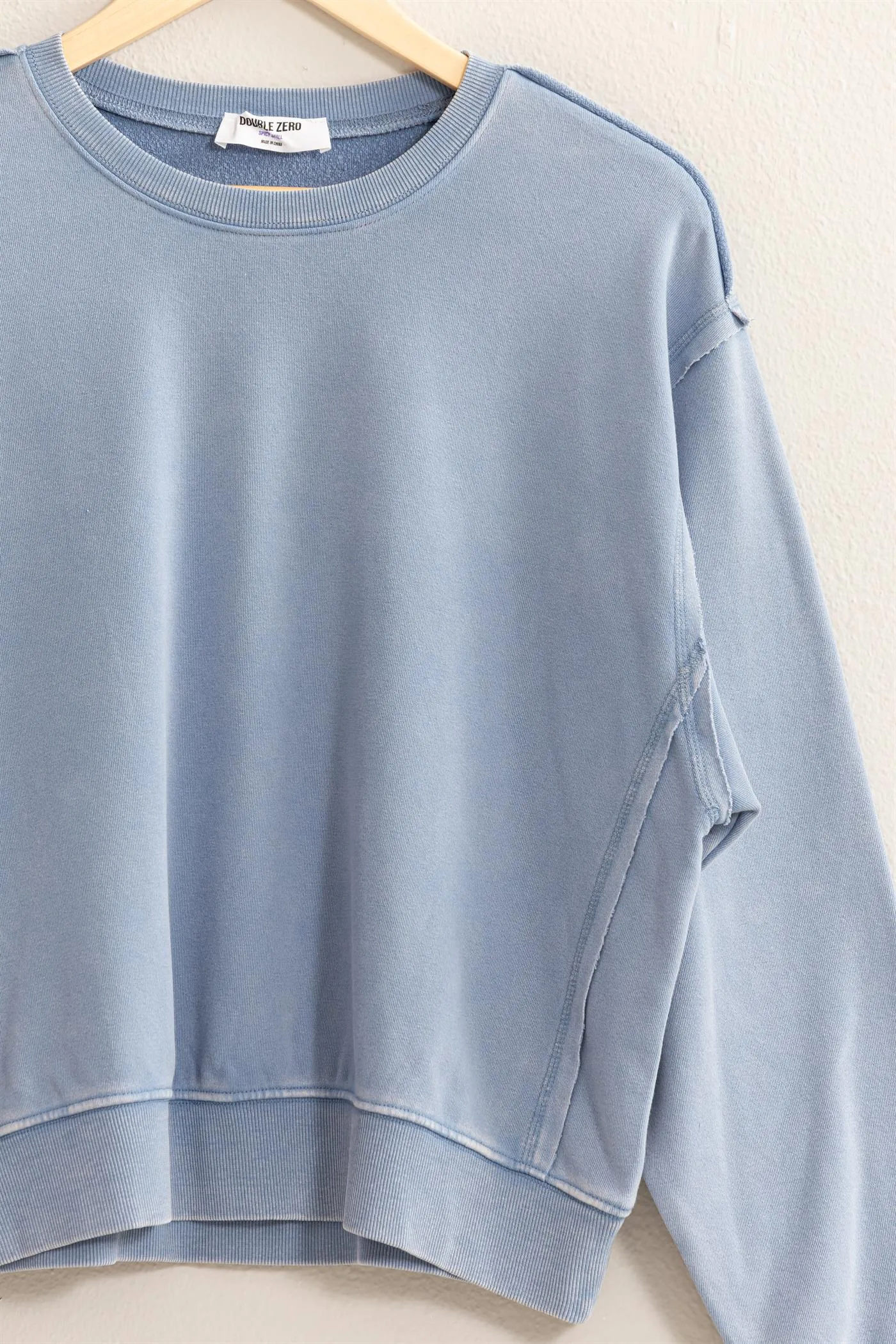 Drop Shoulders Crewneck Sweatshirt