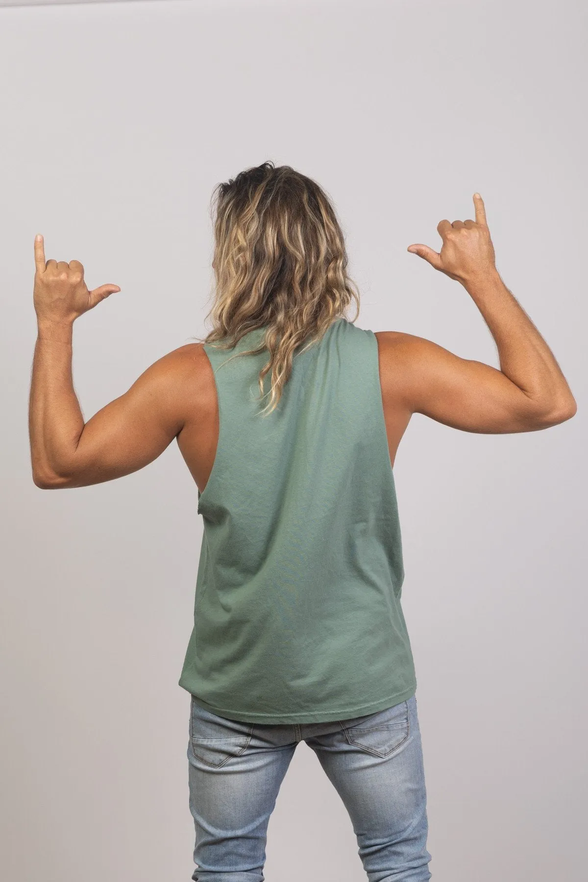 Dusty Jade : Organic Cotton Tank Top