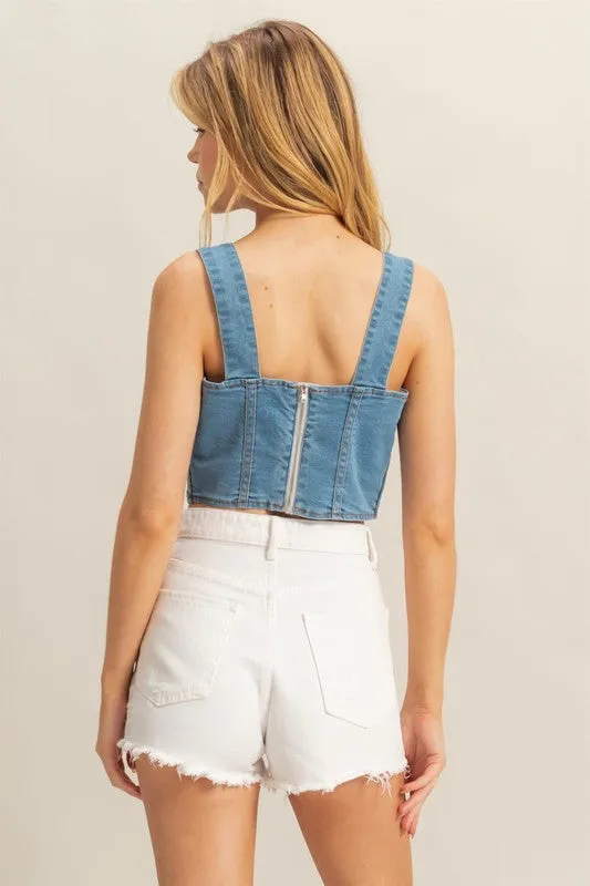 Dylan Denim Tank