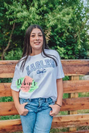 Eagles Gingham Bow Tee,Sweatshirt, Hoodie Preorder