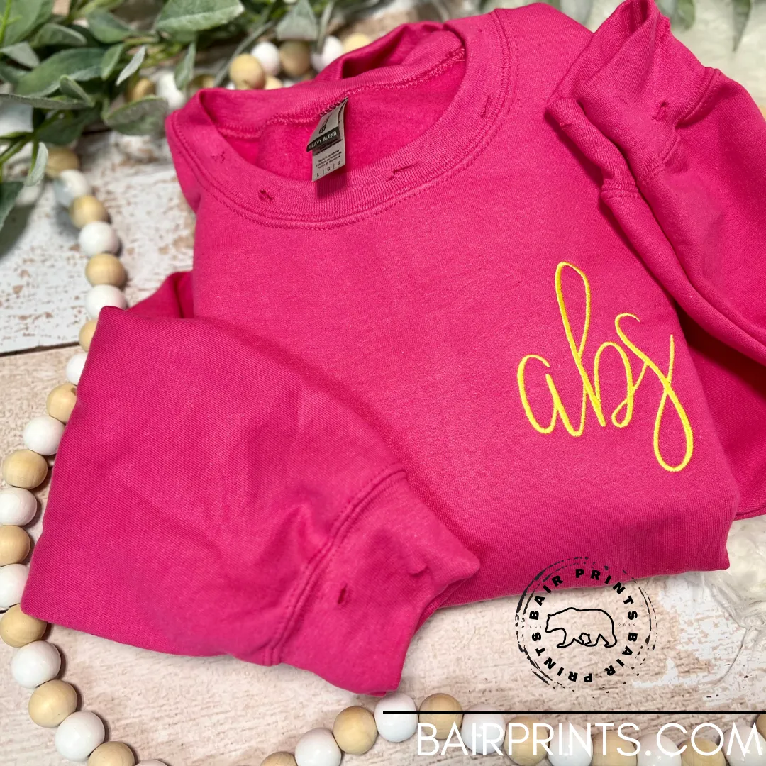 Embroidered Monogram Sweatshirt