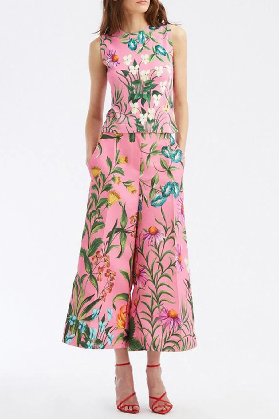 Floral Tapestry Printed Tank
