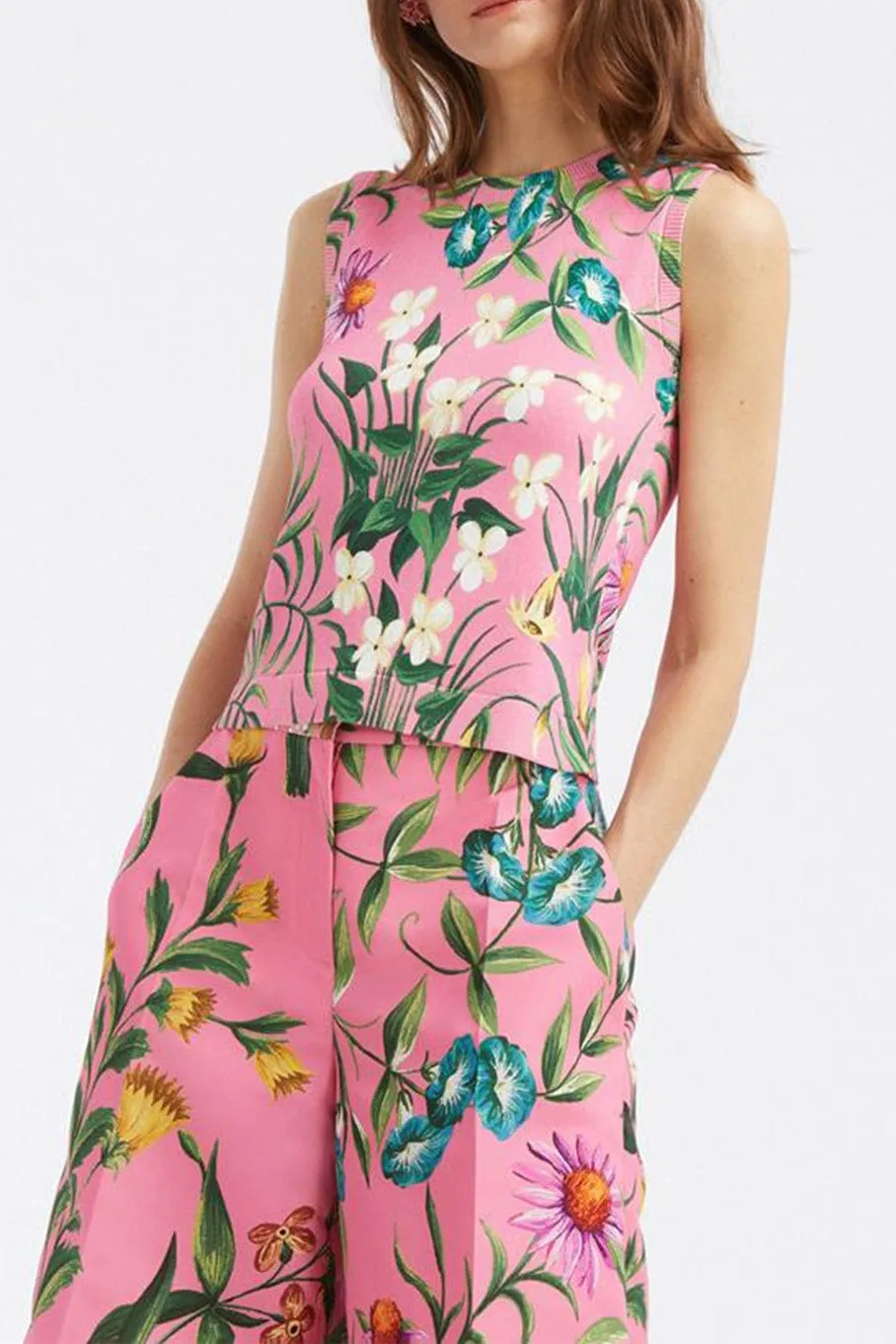 Floral Tapestry Printed Tank