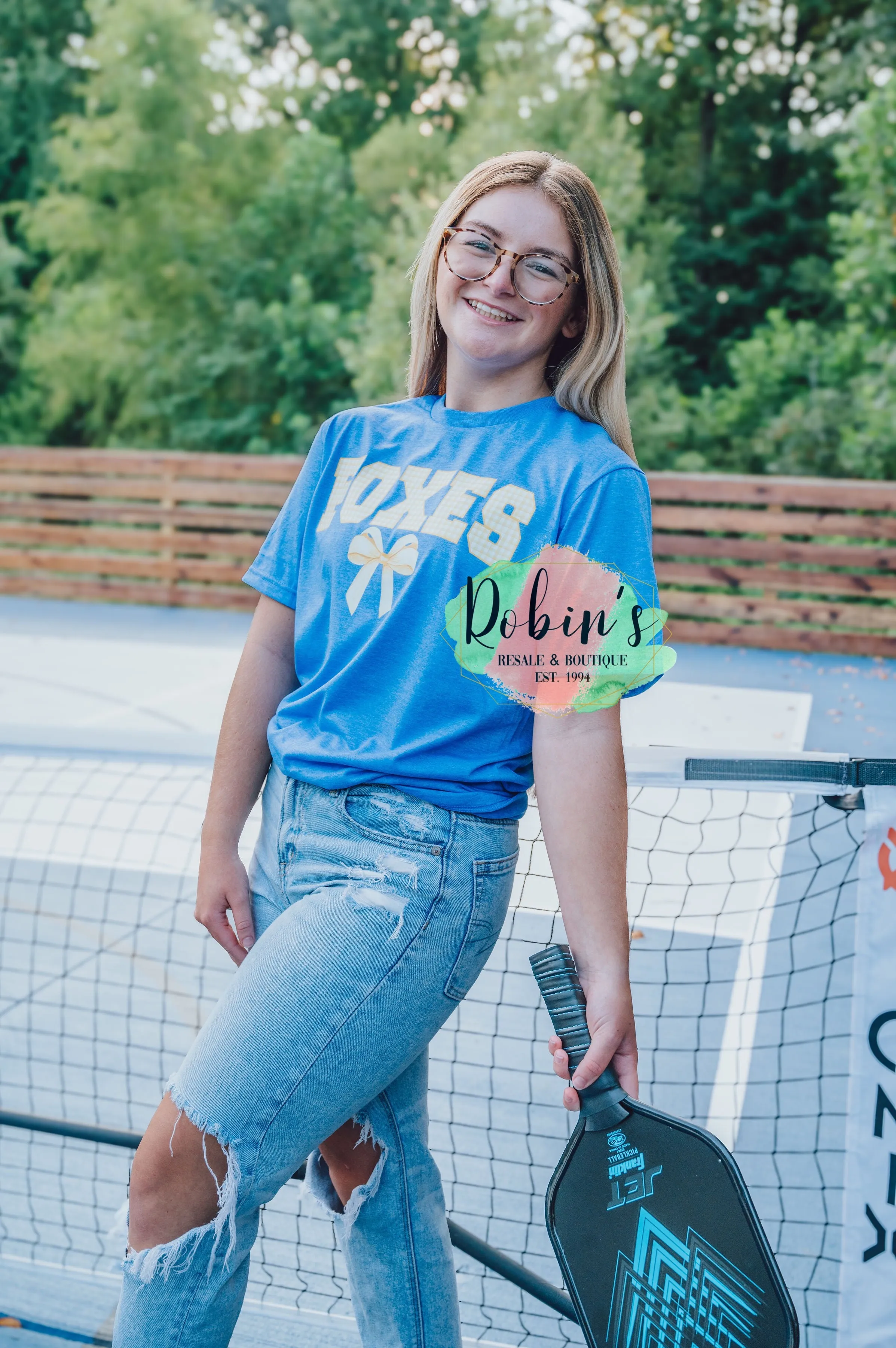 Foxes Gingham Bow Tee, Sweatshirt, Hoodie Preorder