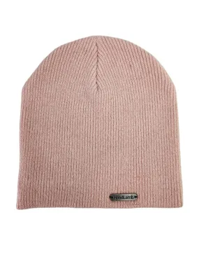 HoodLamb Women's Pink Knitted Hemp Beanie Hat 420 One Size NWT