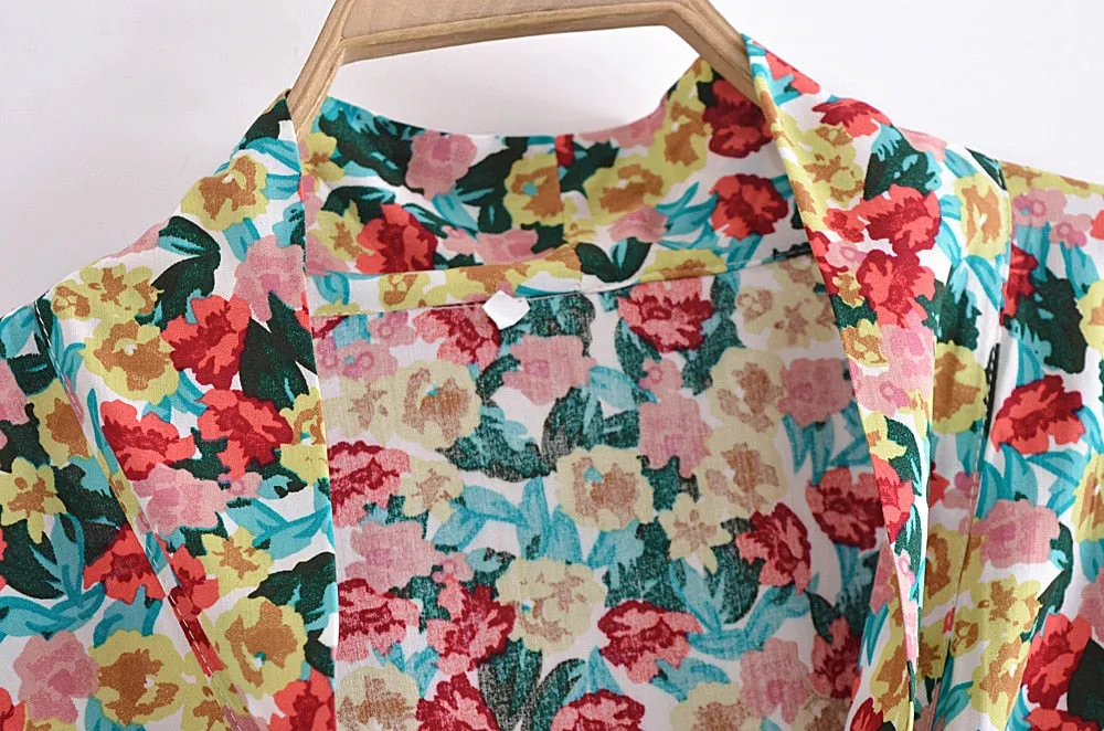 Ida's Floral Kimono Wrap Top