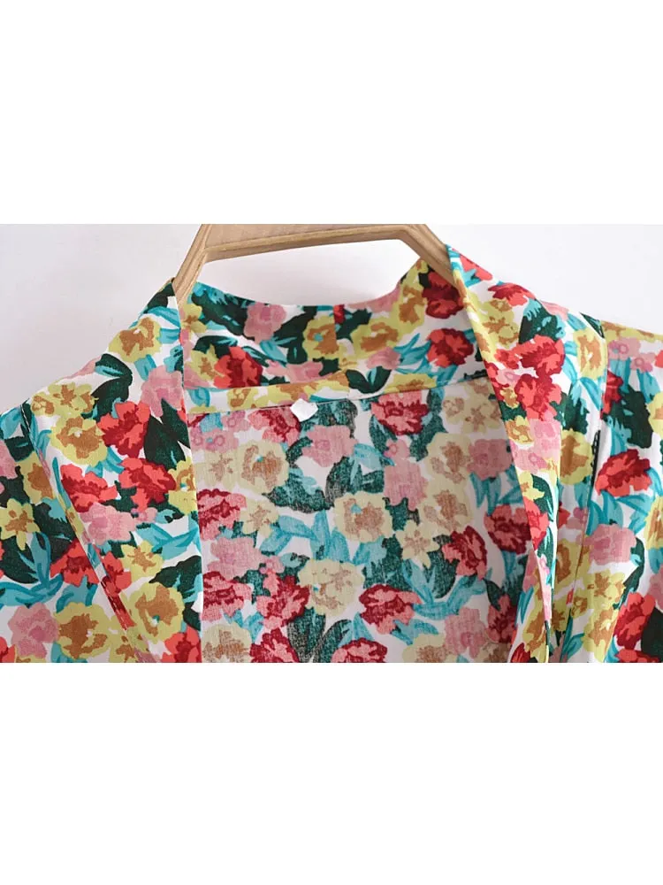 Ida's Floral Kimono Wrap Top