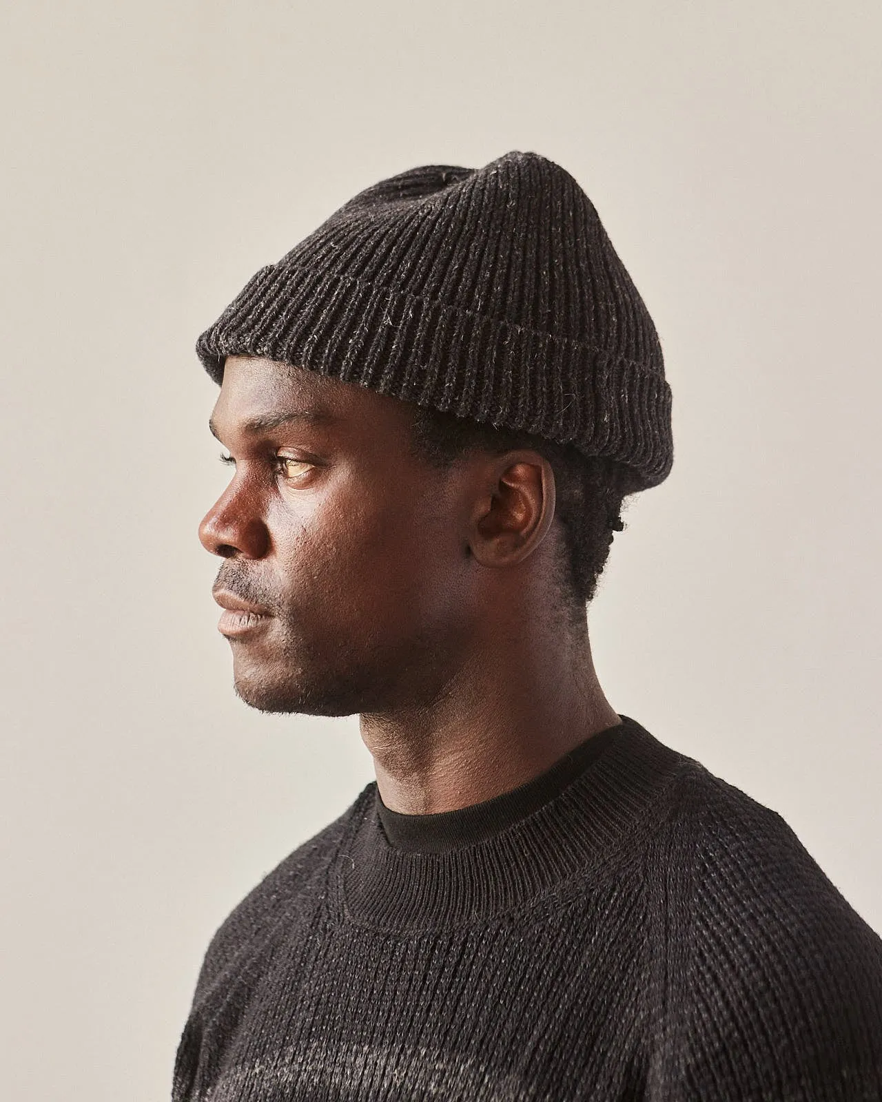 Jan-Jan Van Essche Beanie #5, Black Mele