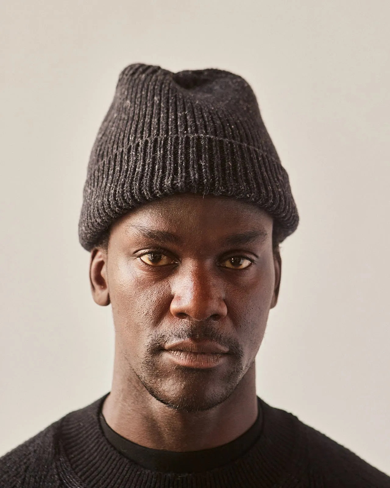 Jan-Jan Van Essche Beanie #5, Black Mele