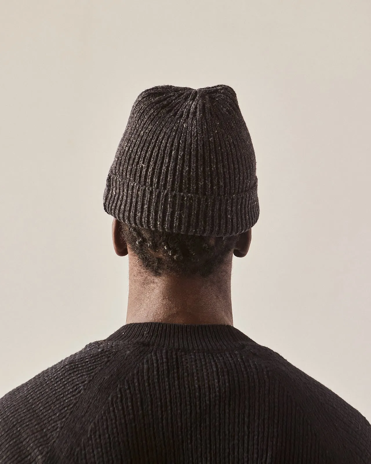 Jan-Jan Van Essche Beanie #5, Black Mele