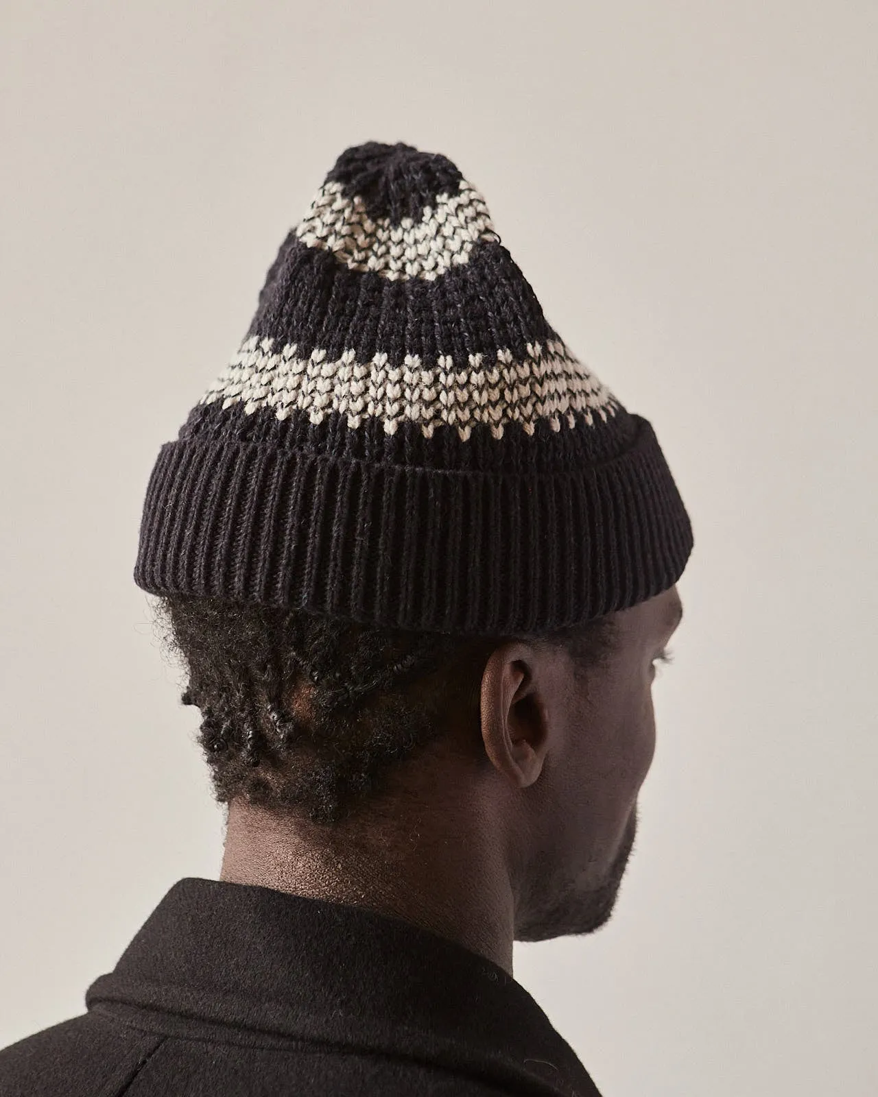 Jan-Jan Van Essche Beanie #8, Black Stripe