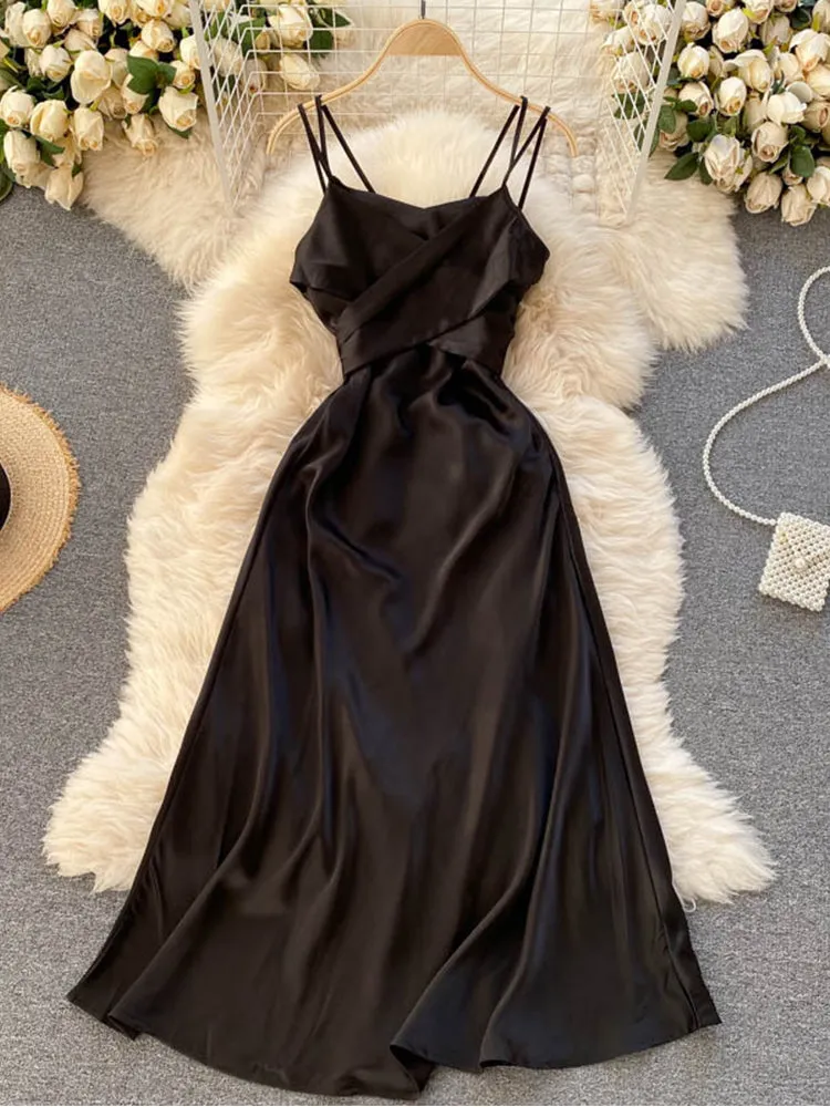 Julia Fashion - Satin Women's Dress