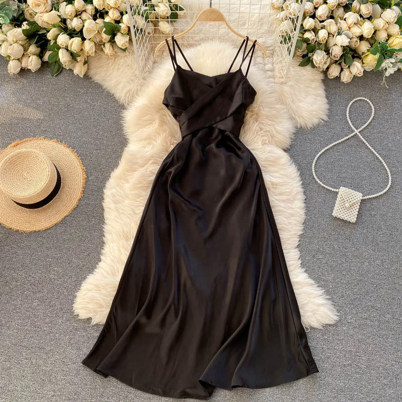 Julia Fashion - Satin Women's Dress