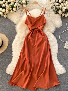 Julia Fashion - Satin Women's Dress