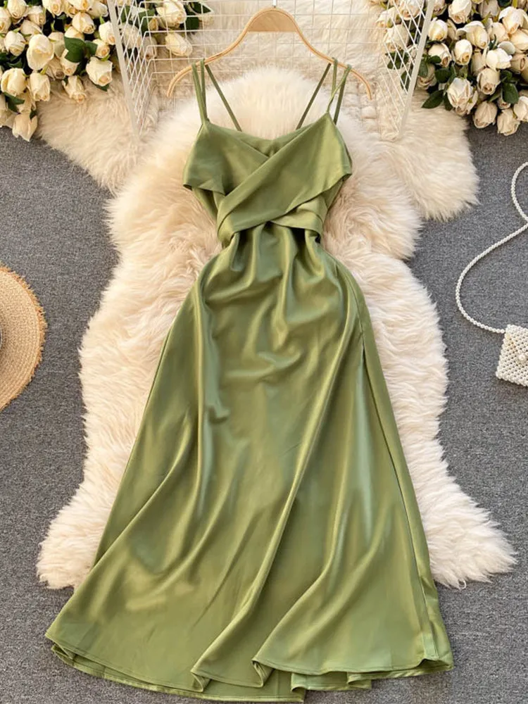 Julia Fashion - Satin Women's Dress