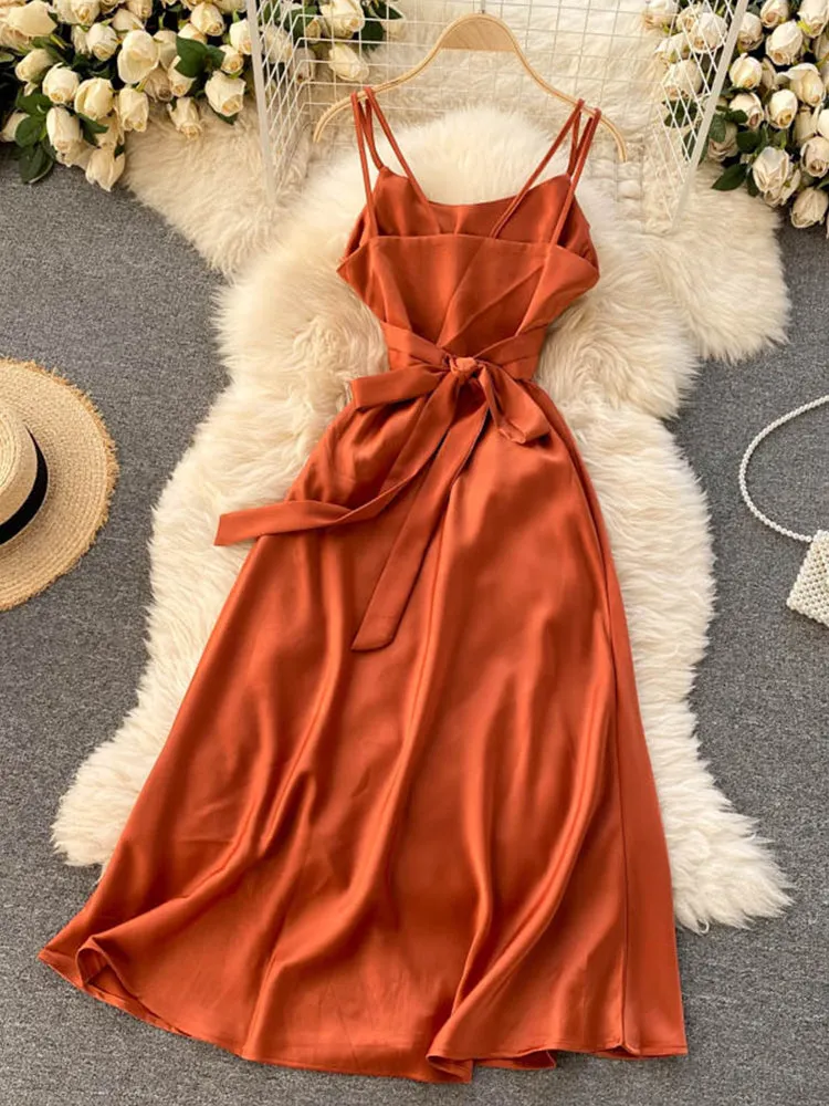Julia Fashion - Satin Women's Dress