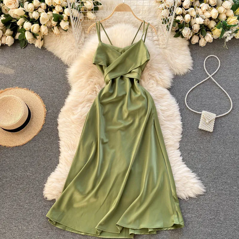 Julia Fashion - Satin Women's Dress